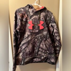 Under Armour Pink and Camo Hoodie